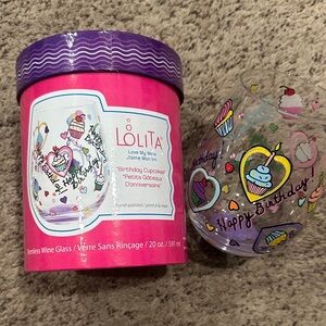 Lolita Colorful Cupcake Wine Glass